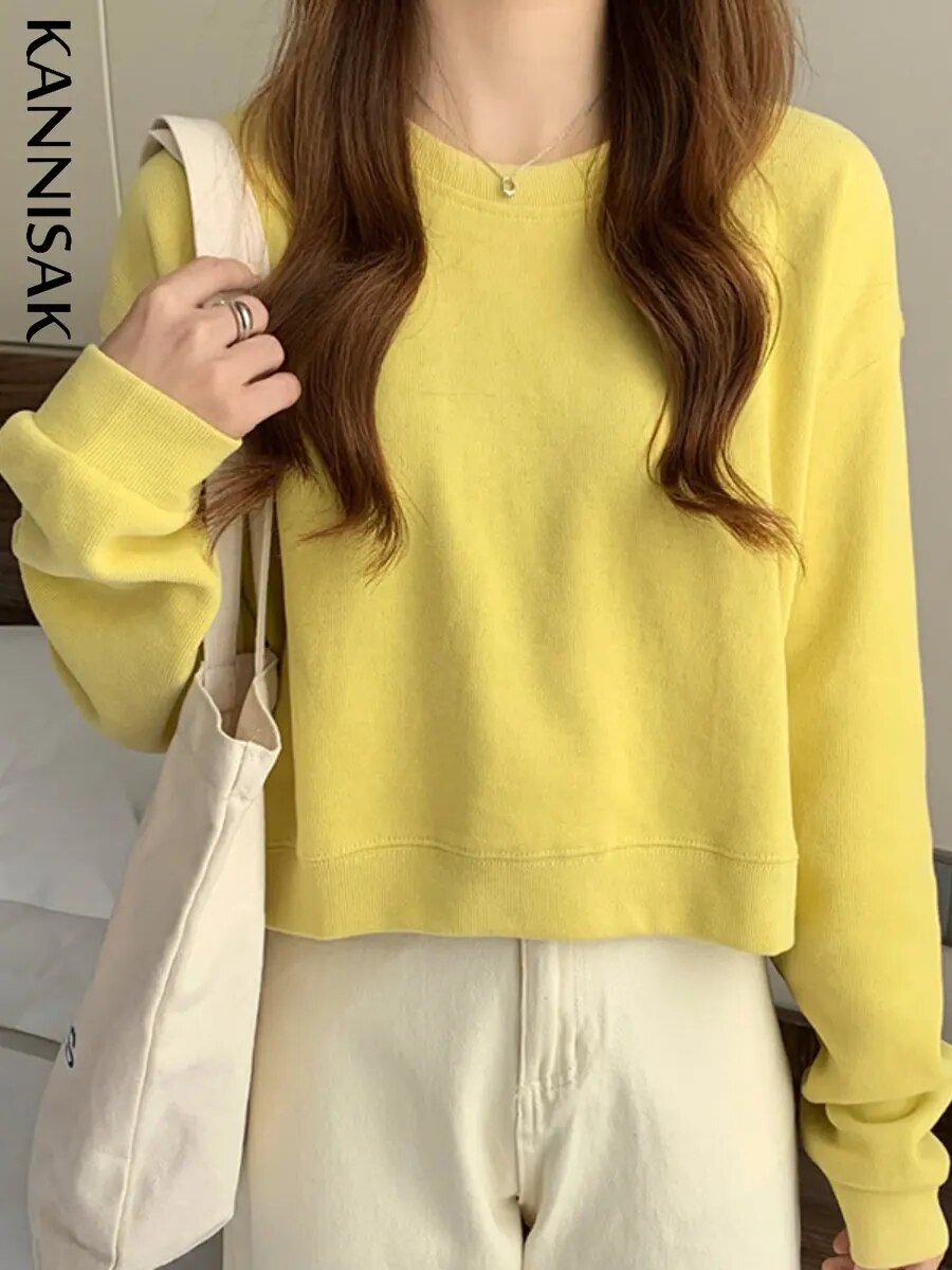 Women Sweatshirt Fashion Loose Pullovers Long Sleeve Casual