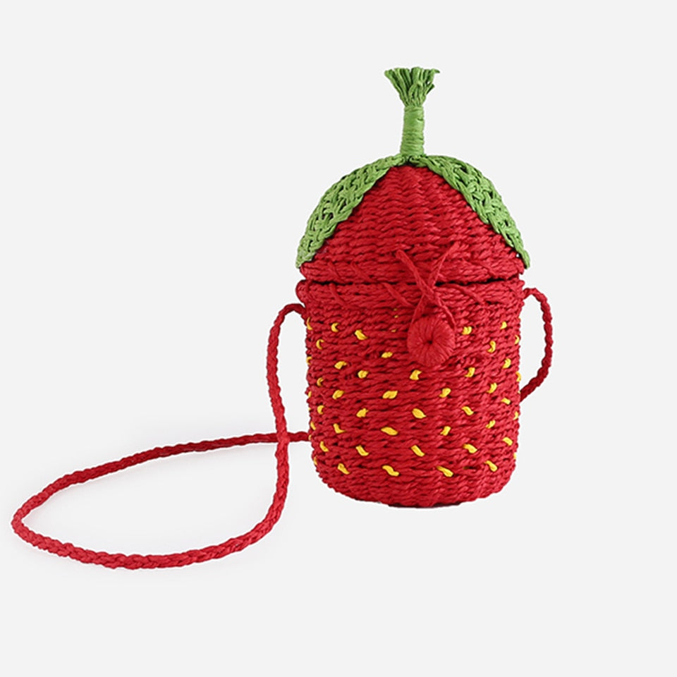 Summer Straw Handbag Handle Large Capacity Woven Straw Bag