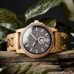 Wood Watch Movement Men's Quartz Wristwatch