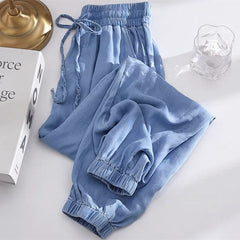 Oversized Thin Harem Fashion Casual Loose High Waist Denim Pants