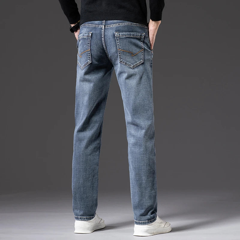 Classic Style Men's Cargo Jeans Fashion Casual