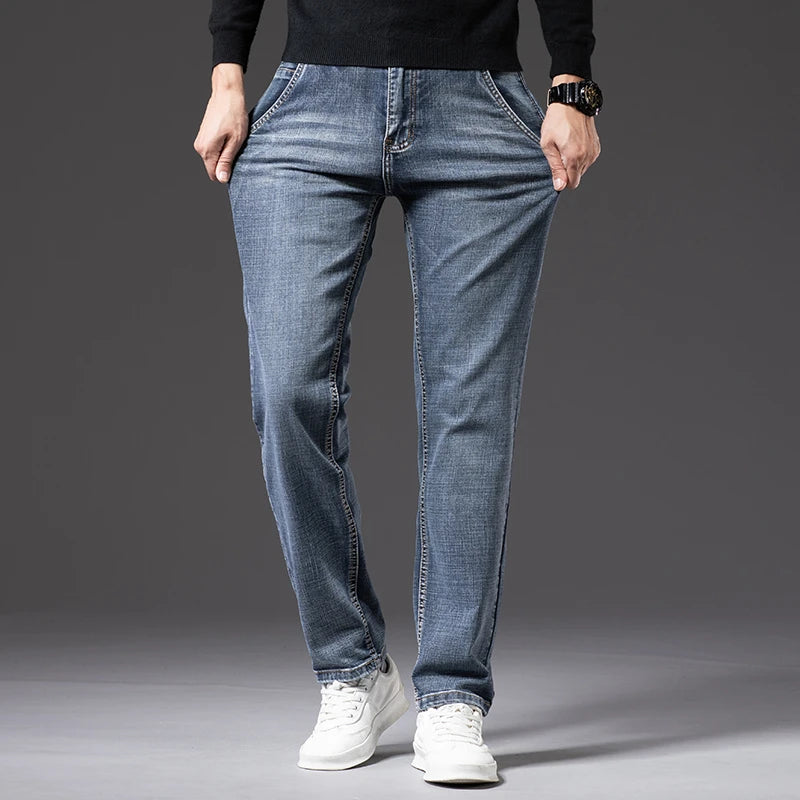 Classic Style Men's Cargo Jeans Fashion Casual