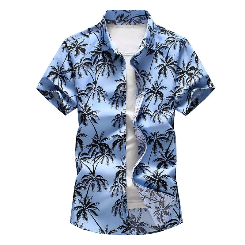 Hawaiian Fashion Casual Printing Short Sleeve Flower Shirt