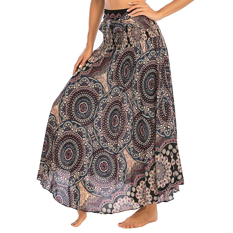 Ethnic Style Fashion Skirts Clothes Bohemian Boho Flowers