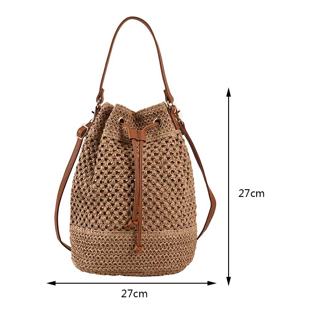 Summer Straw Bags for Shoulder Bags Rattan Woven