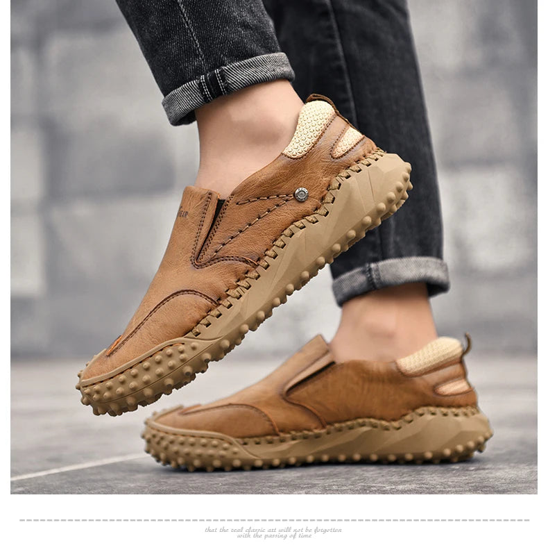 Men Casual Loafers Comfortable Flat Walking Footwear Moccasins