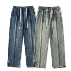 Men's Baggy Jeans Vintage Straight Casual Y2K Denim Pants