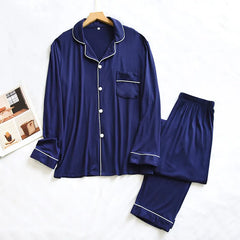 Pajamas Set Modal Long Sleeve Pants Two Piece Loose Sleepwea