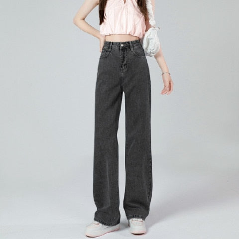 Fashion Jeans Woman Wide Pants Cowboy Pants