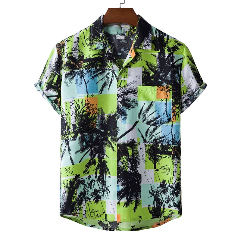 Men's Summer Hawaiian Printed Oversized Floral Shirt