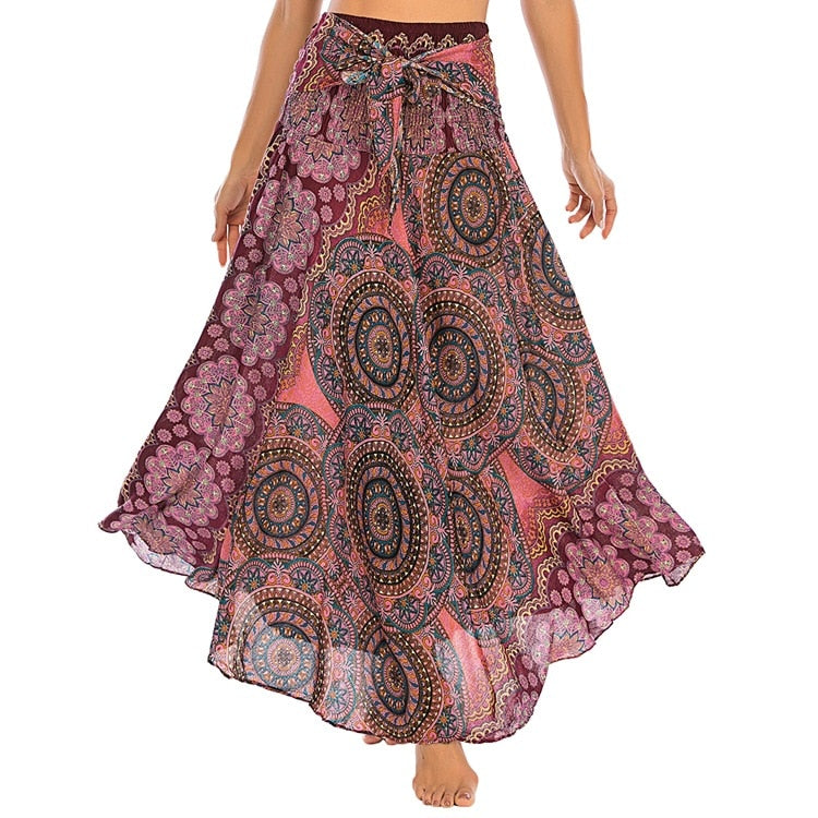 Ethnic Style Fashion Skirts Clothes Bohemian Boho Flowers