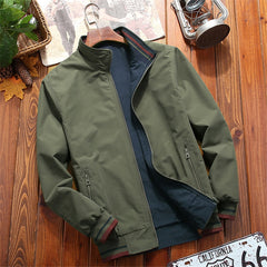 Windbreaker Double-sided Wear Jackets Men Baseball