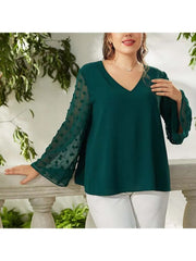 Plus-size top shirt plus size women clothing