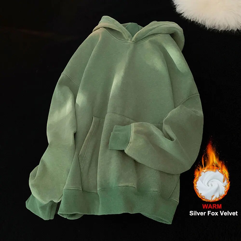 Vintage Hoodies Streetwear Loose Hooded Sweatshirts Clothing