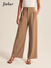 High Waist Wide Leg Pants Casual Loose Office Ladies All-Match