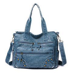 Fashion Bag for Women Vintage Soft Pu Leather Handbags