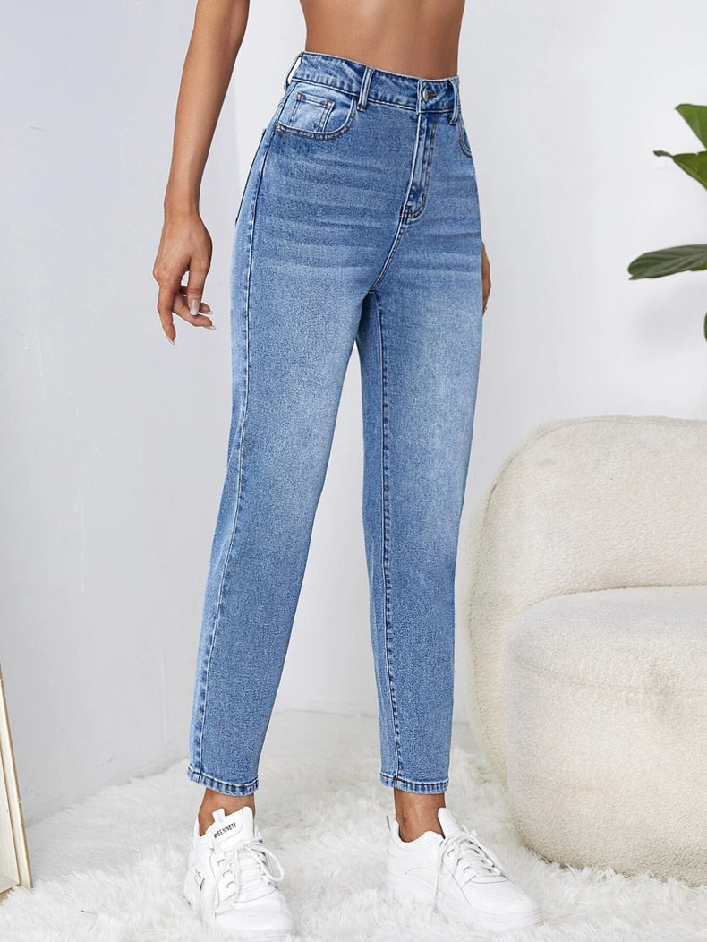 Women Harem Loose High Waist Jeans Plus Size