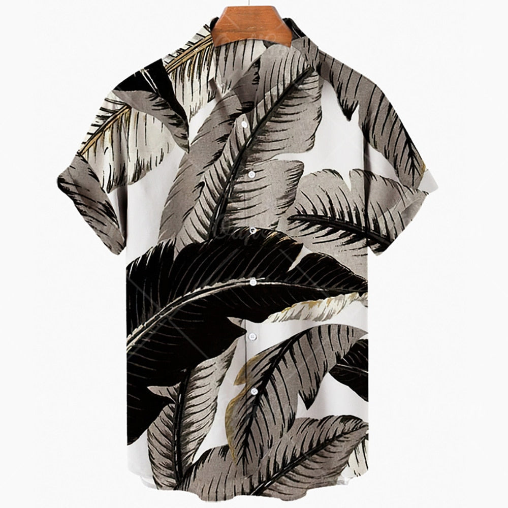 Men's Summer Hawaiian Printed Oversized Floral Shirt