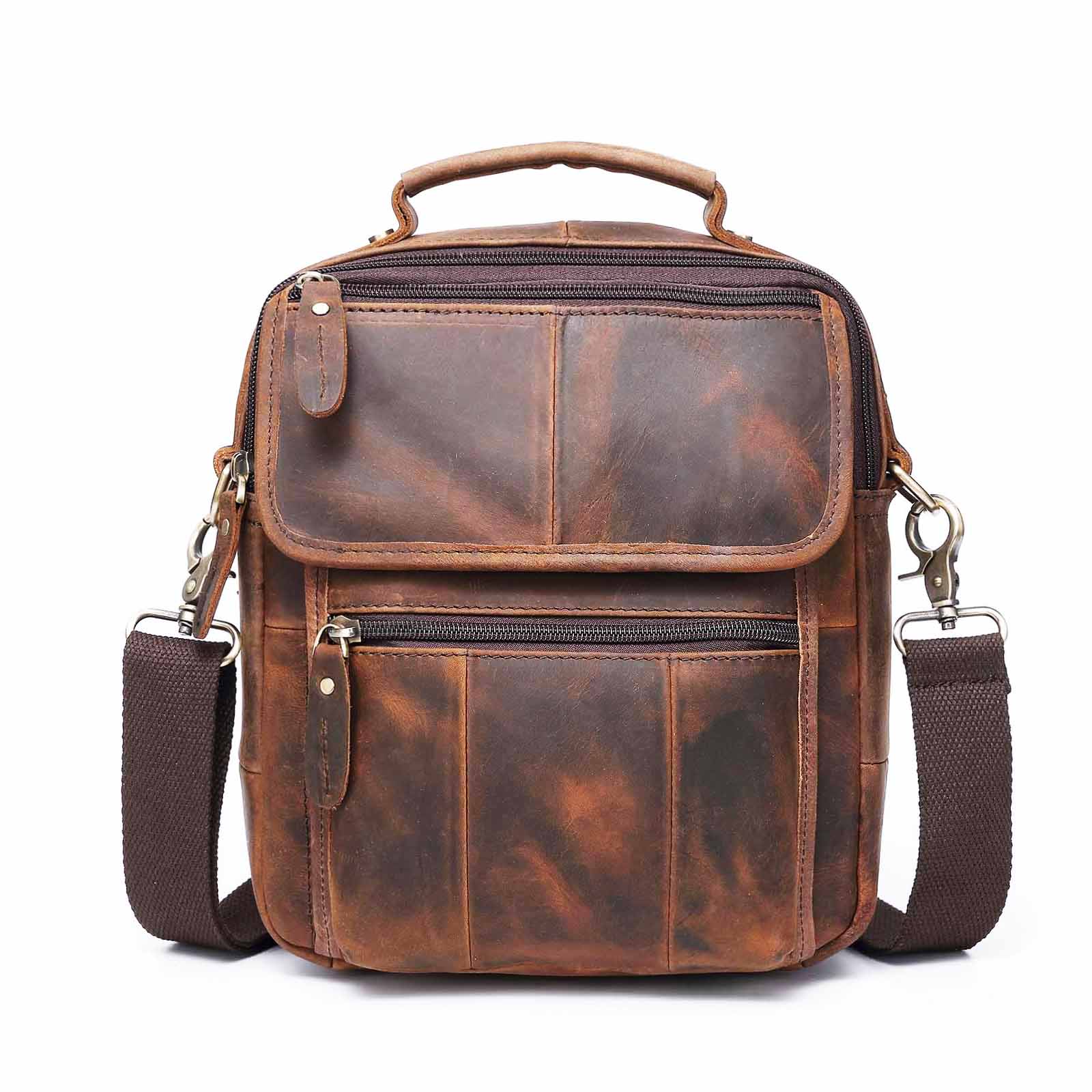 Genuine Original Leather Male Casual Shoulder Messenger bag