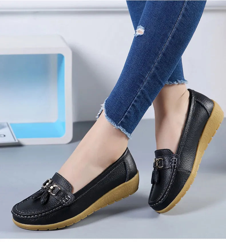 Women Shoes Slip On Loafers Moccasins Casual