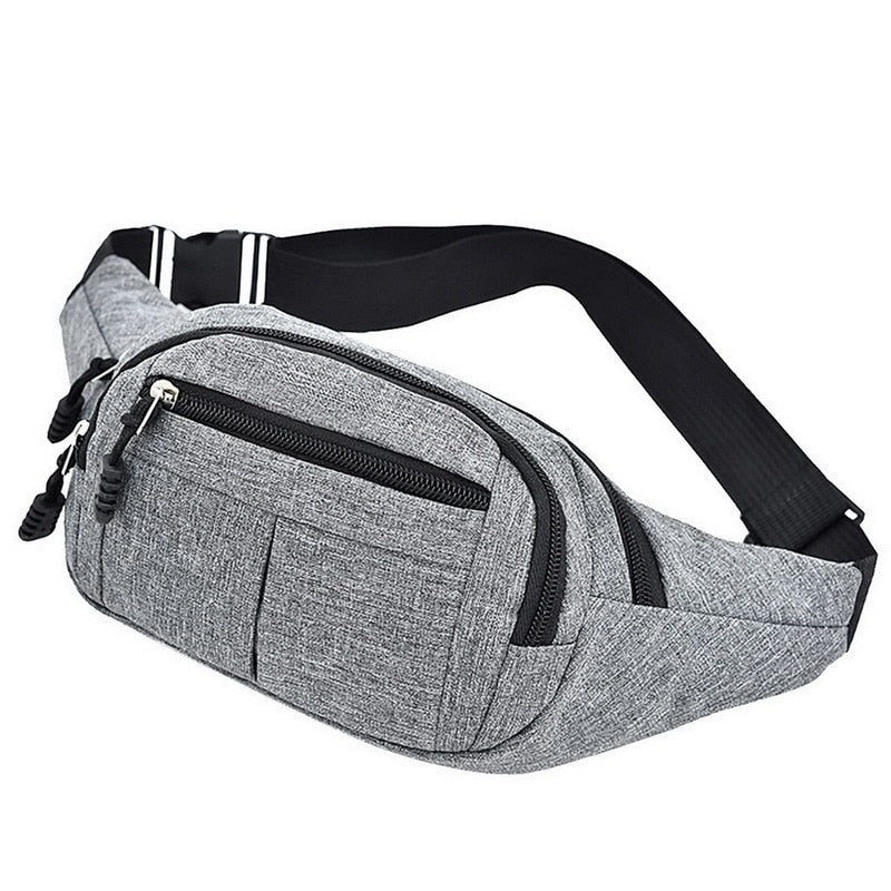 Fashion Men Waist Bag Casual Fanny Pack Canvas Outdoor