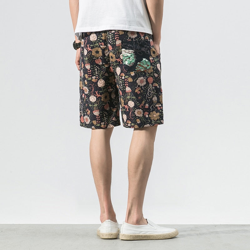 Trend Fashion Hawaiian Style Men's Pattern Casual Shorts