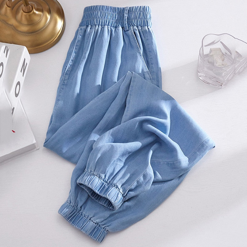 Oversized Thin Harem Fashion Casual Loose High Waist Denim Pants