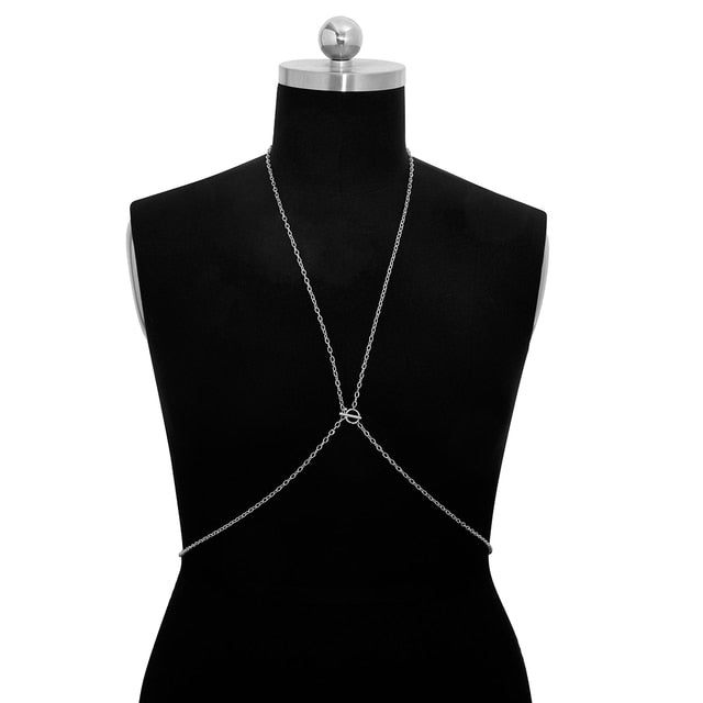 Simple Style Chain Necklace Belly Body Chain Fashion