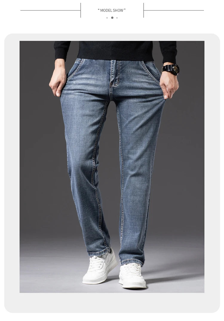 Classic Style Men's Cargo Jeans Fashion Casual