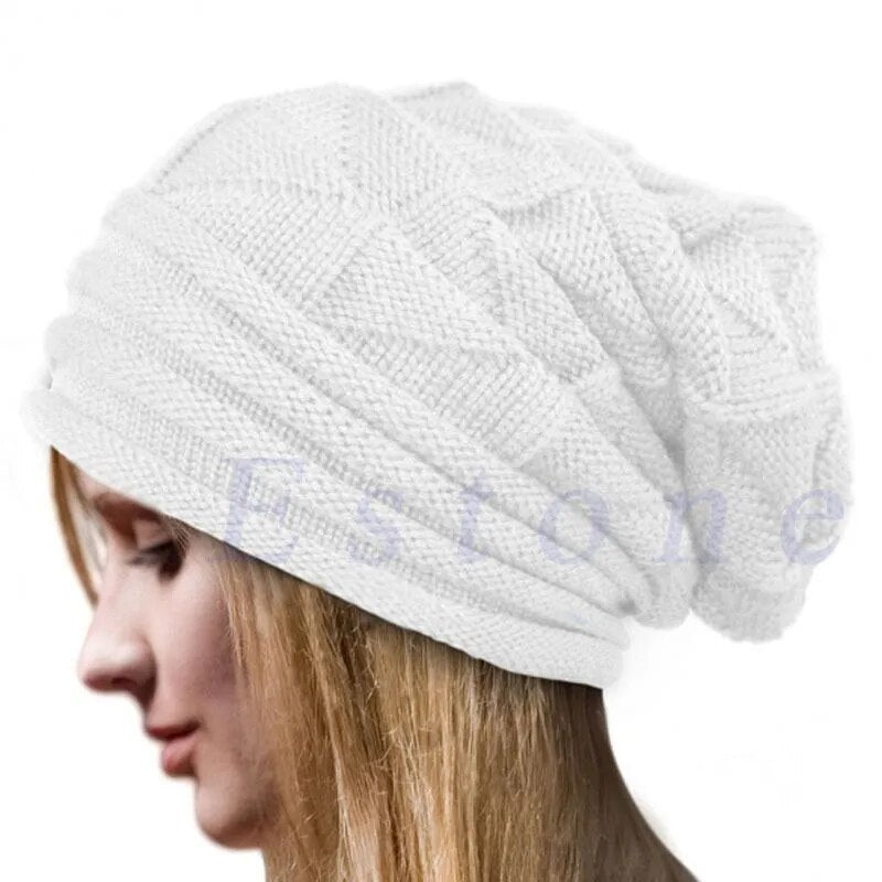 Knitted Baggy Beanie Oversized Winter Hat