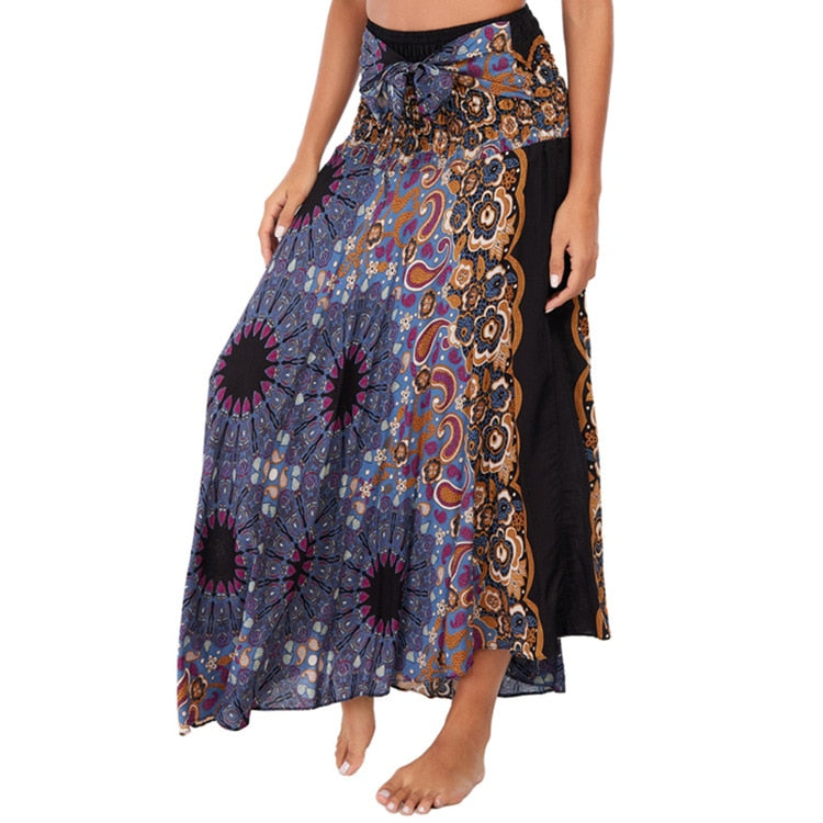 Ethnic Style Fashion Skirts Clothes Bohemian Boho Flowers