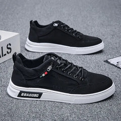 Men's Casual Sneakers Lace Up Trendy Casual Flat Shoes