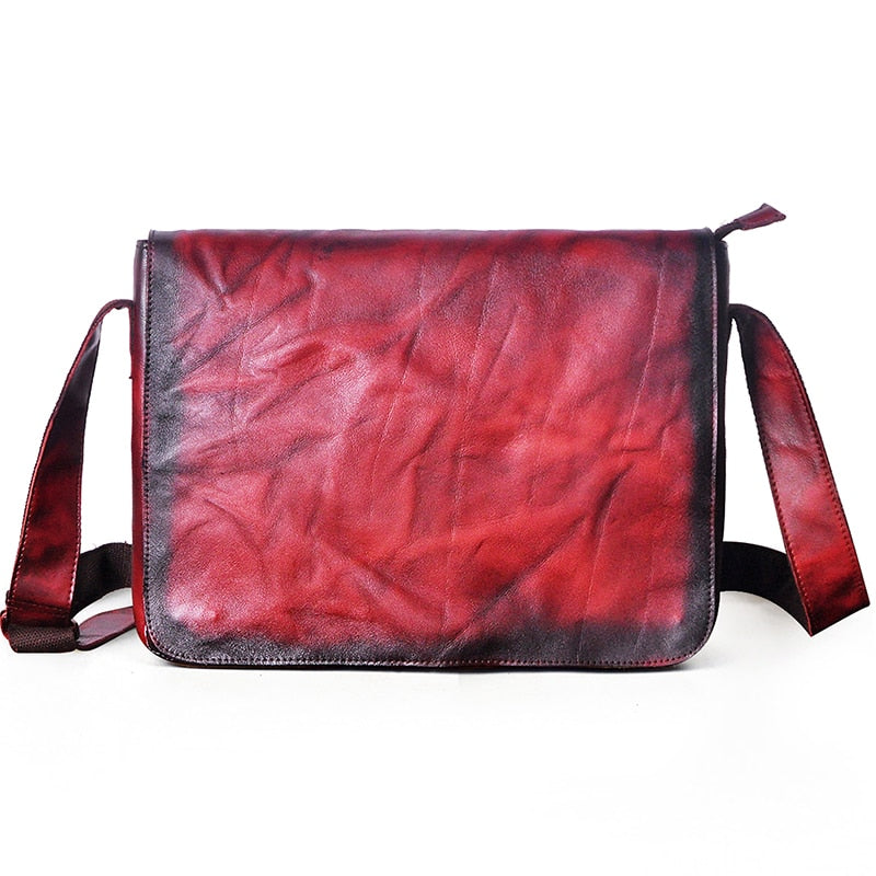 Fashion Real Leather Male Casual Messenger bag