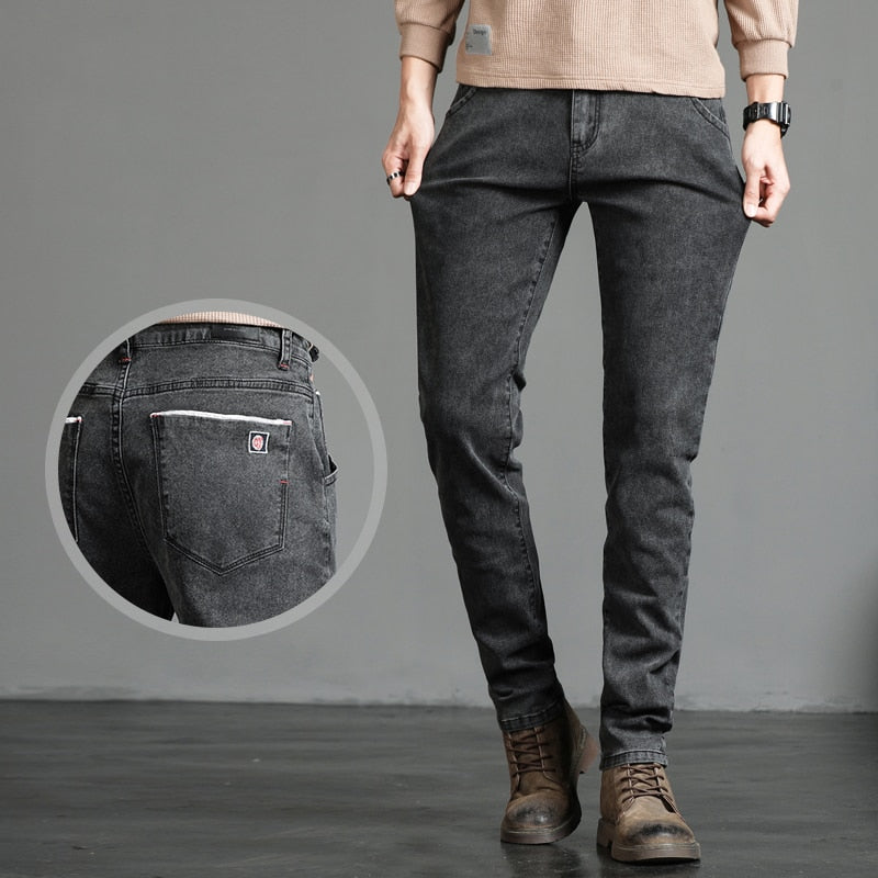 Men's Stretch Skinny Jeans Fashion Casual Denim Slim Fit