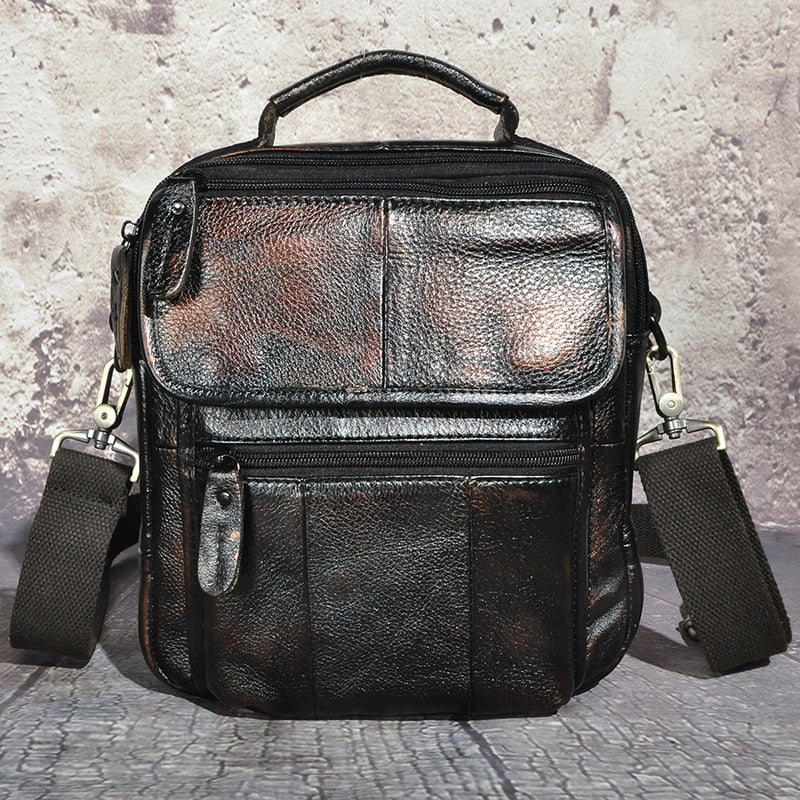 Genuine Original Leather Male Casual Shoulder Messenger bag