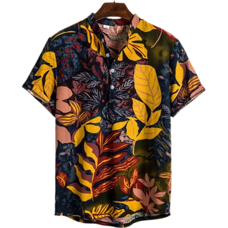 Men's Summer Hawaiian Printed Oversized Floral Shirt