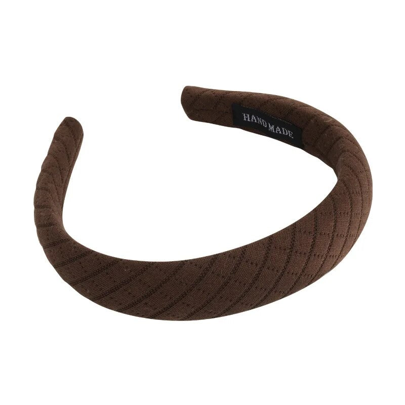 Style in Brown Color Headband Wide Hair Band