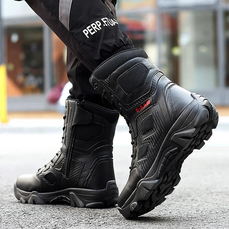 Men Boots Casual Shoes Motorcycle Ankle