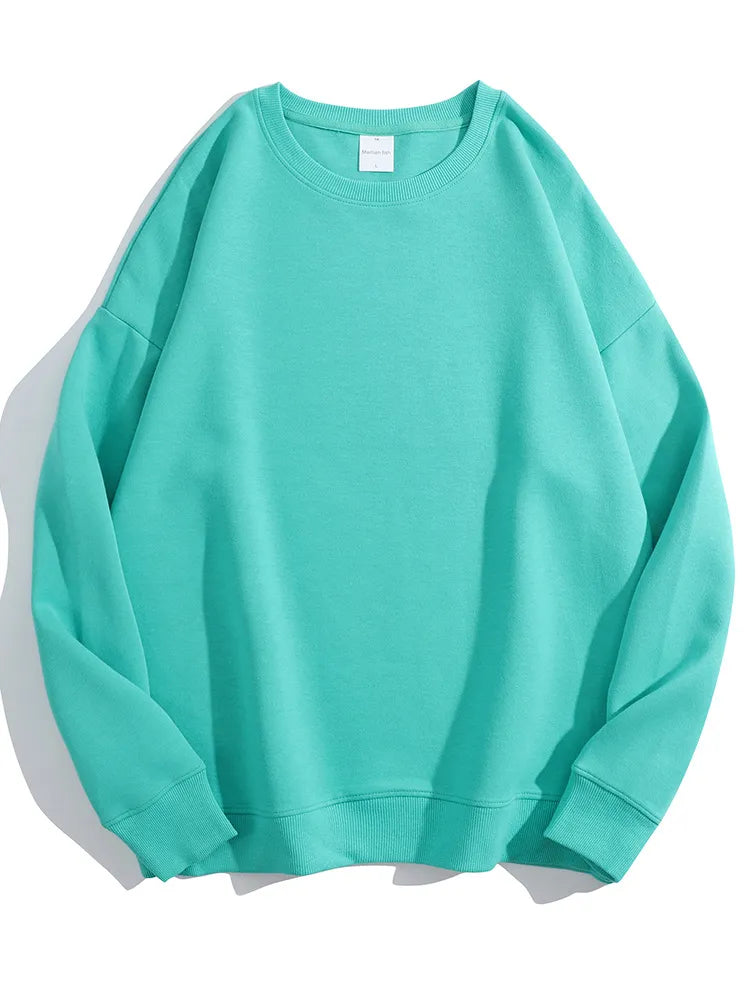 Pullover Sweatshirts Oversize O Neck Loose Long Sleeve Top