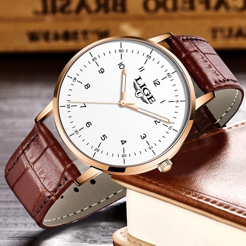 Men Fashion UltraThin Watch Simple Watch