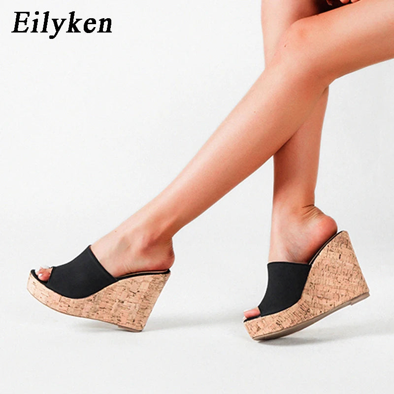 Summer Roman Women's Slippers Wedges Platform High Heels Sandals