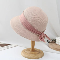 Summer Retro Elegant Bow Straw Hat