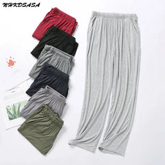 Sleeping Pants Solid Sleep Trousers Mens Pajamas Bottoms