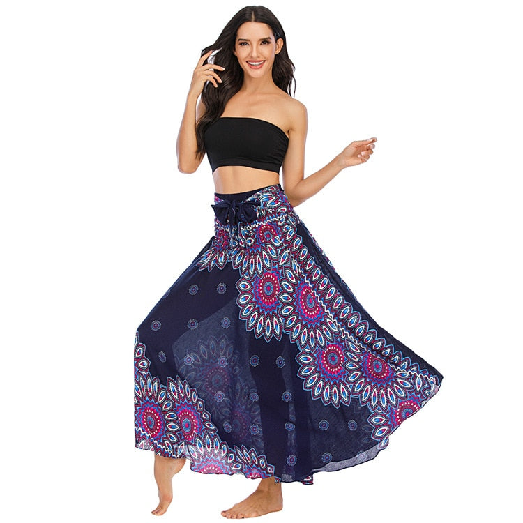 Ethnic Style Fashion Skirts Clothes Bohemian Boho Flowers