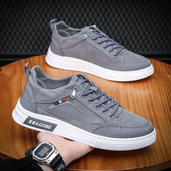 Men's Casual Sneakers Lace Up Trendy Casual Flat Shoes