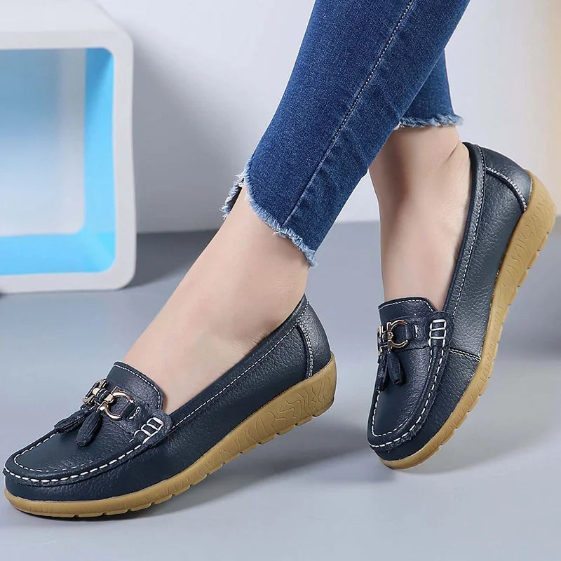 Women Shoes Slip On Loafers Moccasins Casual