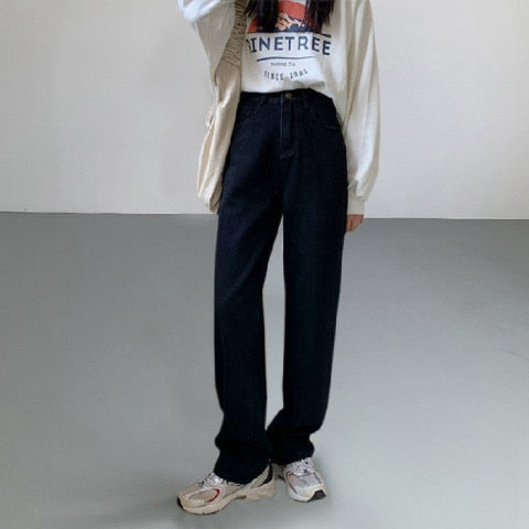 Fashion Jeans Woman Wide Pants Cowboy Pants