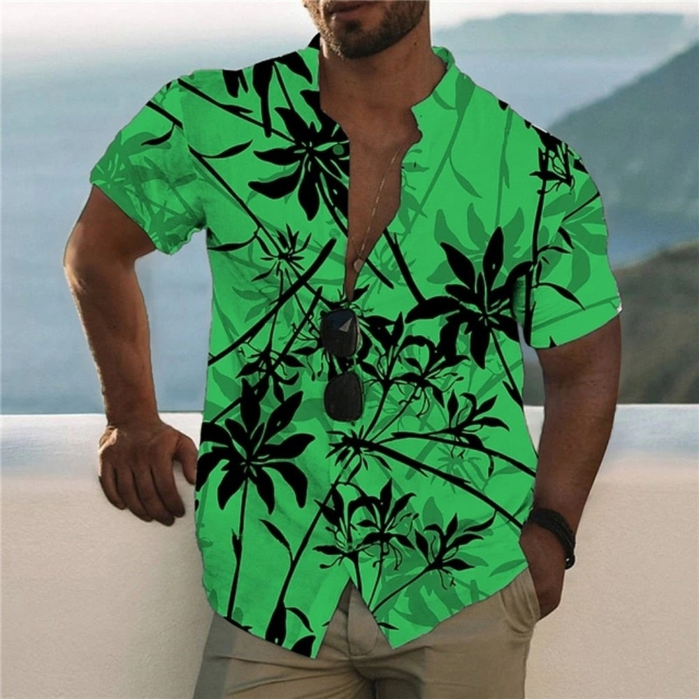 Hawaii Shirts Print Beach Retro 5xl Fashion Top