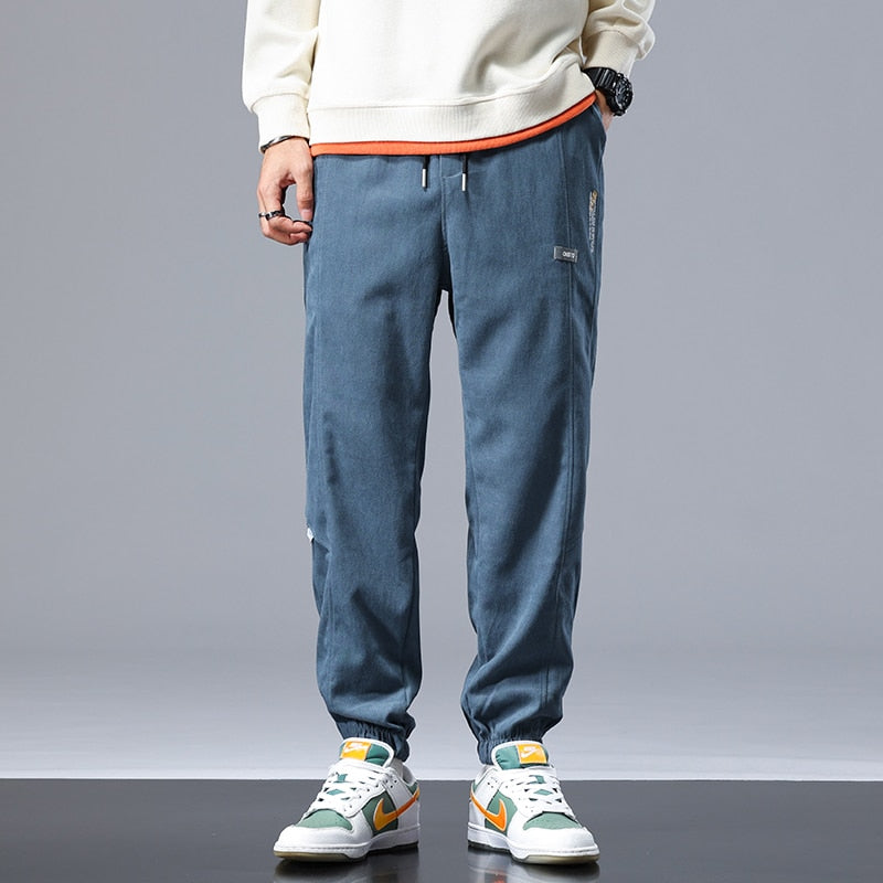 Baggy Trousers Sports Pants Man Jogger Thick Casual Harem