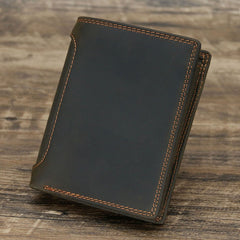 Men Genuine Leather Wallet Card Coin Pocket Minimalist Wallet